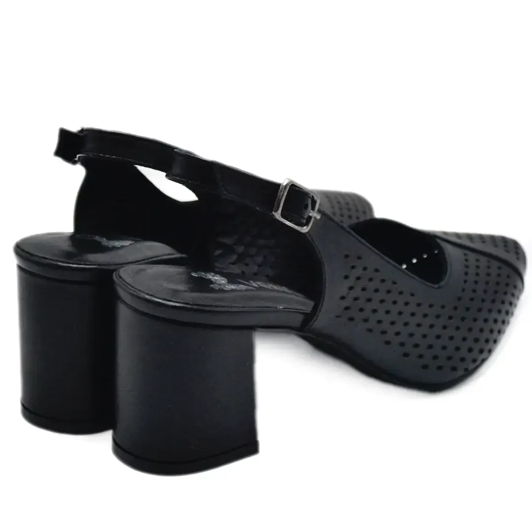 Venüs Deri Kadın Topuklu Ayakkabı Siyah 25460991Y 