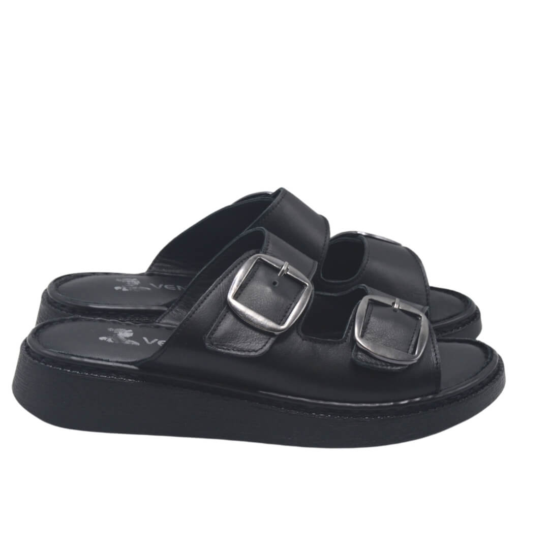 Venüs Deri Kadın Terlik Siyah 25322475Y