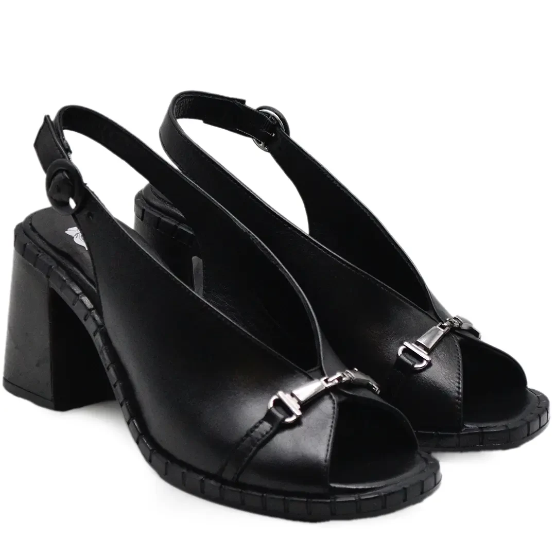 Venüs Deri Kadın Topuklu Sandalet Siyah 2511902Y Venüs Deri Kadın Topuklu Sandalet Siyah 2511902Y