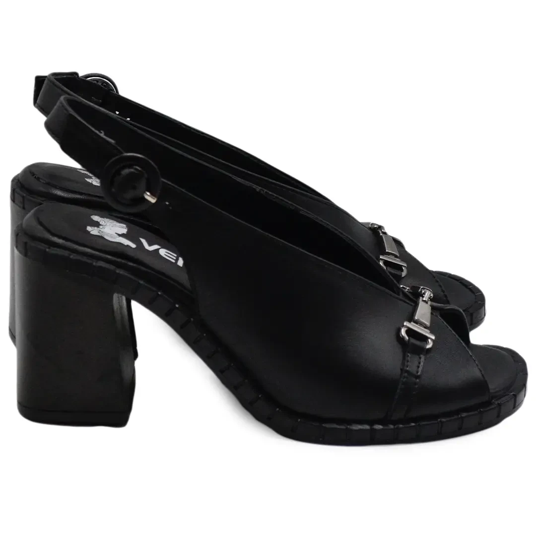 Venüs Deri Kadın Topuklu Sandalet Siyah 2511902Y Venüs Deri Kadın Topuklu Sandalet Siyah 2511902Y