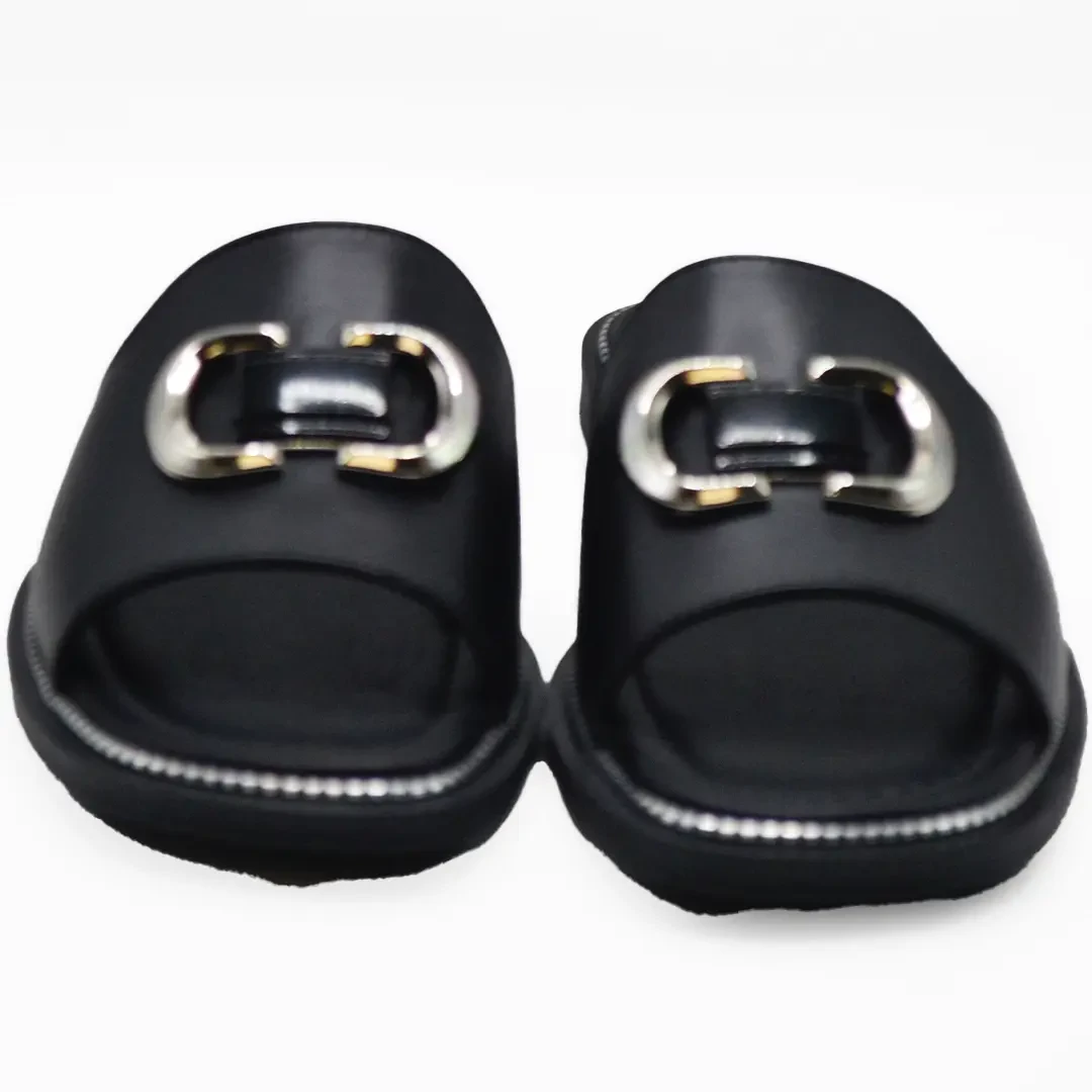 Venüs Deri Kadın Terlik Siyah 2512205Y - Thumbnail