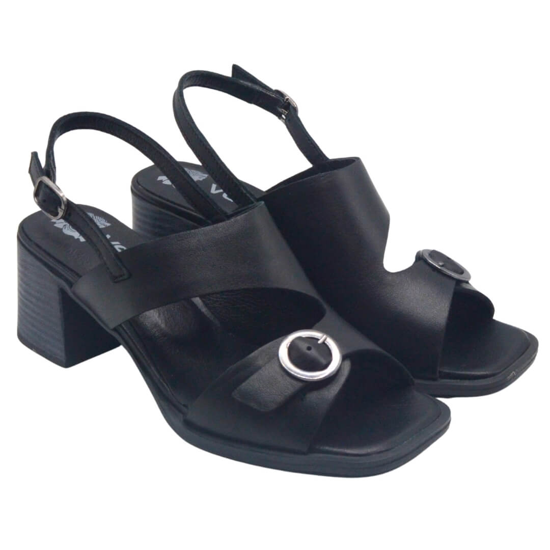 Venüs - Venüs Deri Kadın Topuklu Sandalet Siyah 2510912Y Venüs - Venüs Deri Kadın Topuklu Sandalet Siyah 2510912Y