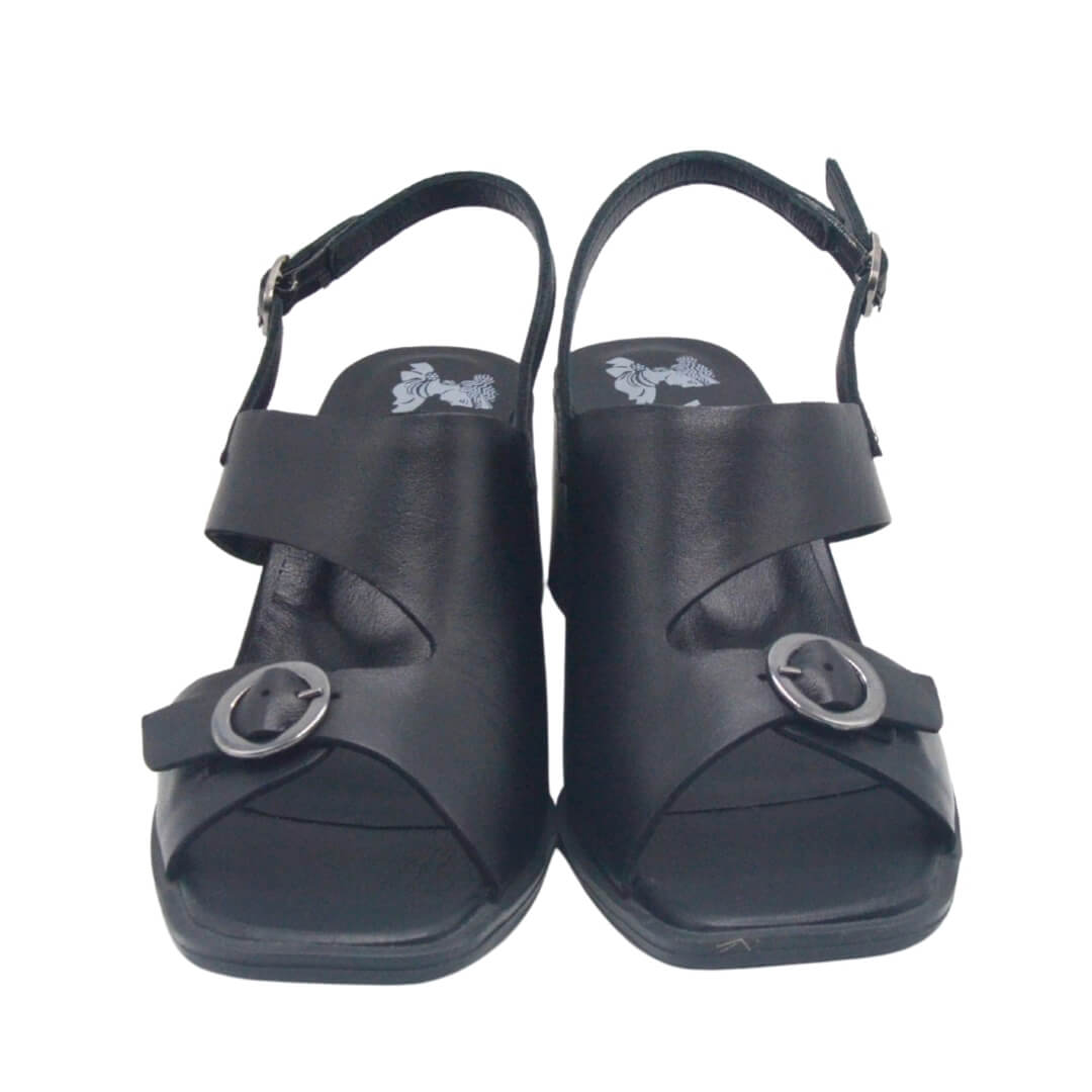 Venüs Deri Kadın Topuklu Sandalet Siyah 2510912Y