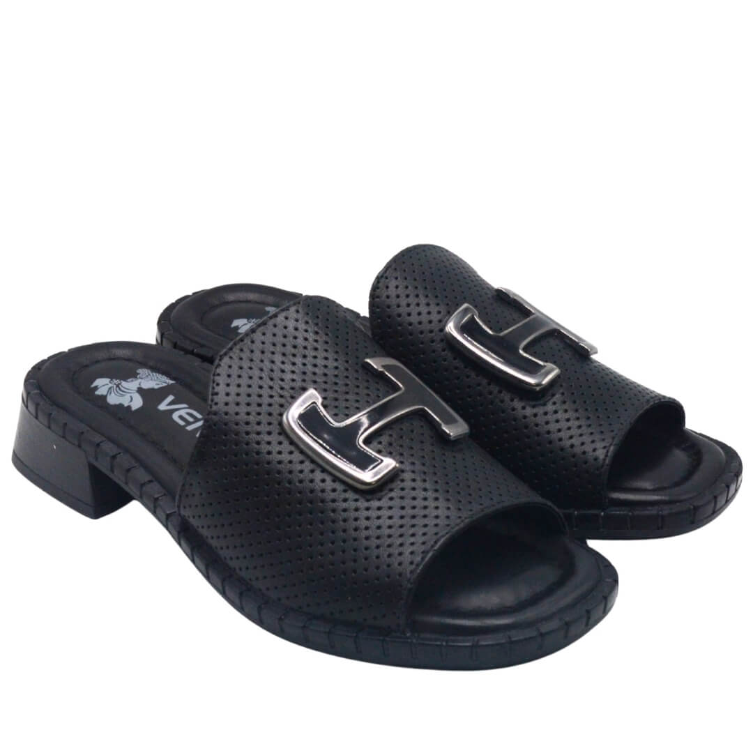 Venüs Deri Kadın Terlik Siyah 2512001Y