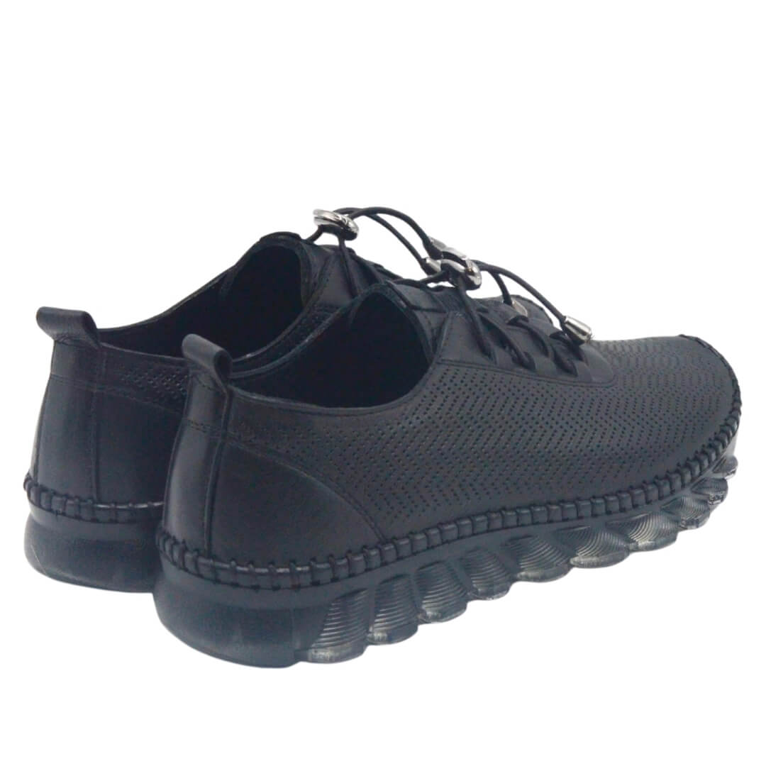 Venüs Deri Kadın Sneakers Ayakkabı Siyah 25401003Y