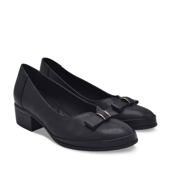 Venüs Deri Kadın Topuklu Ayakkabı Siyah 2312535Y  - 1