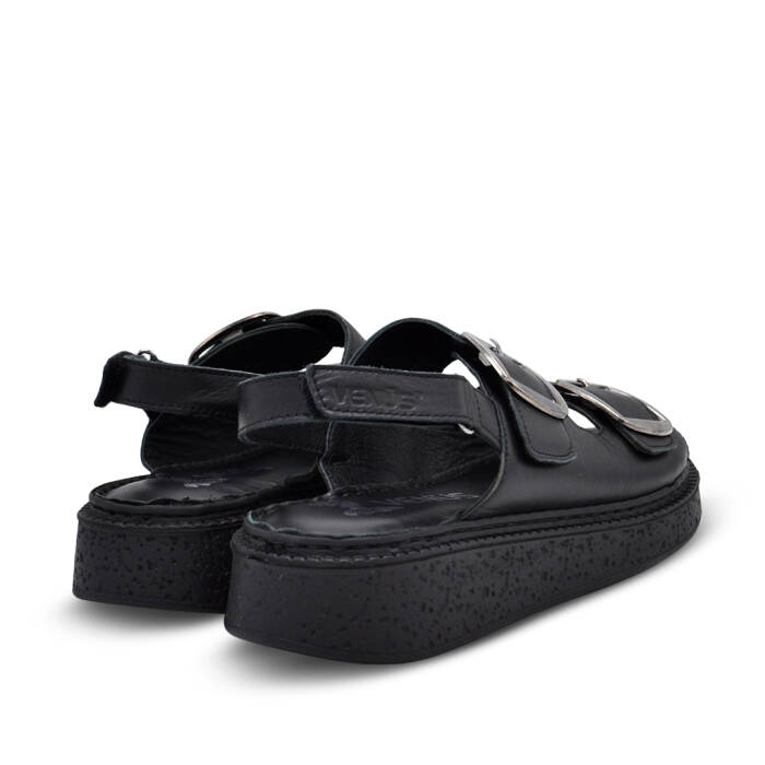 Venüs Deri Kadın Düz Sandalet Siyah 26322476Y - 3