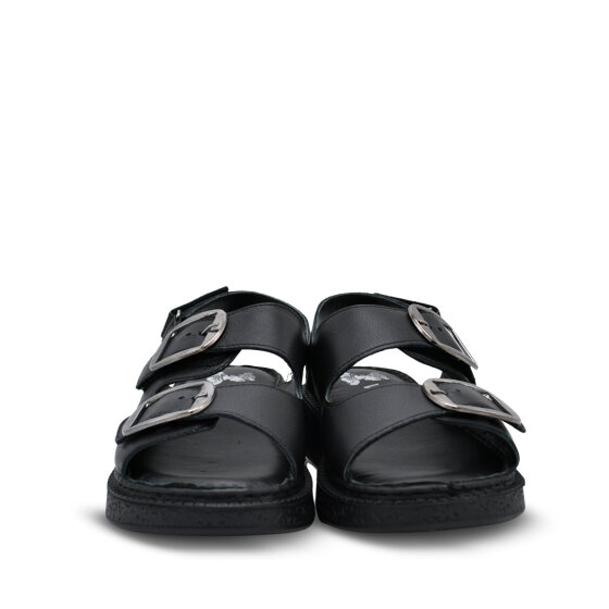 Venüs Deri Kadın Düz Sandalet Siyah 26322476Y - 6