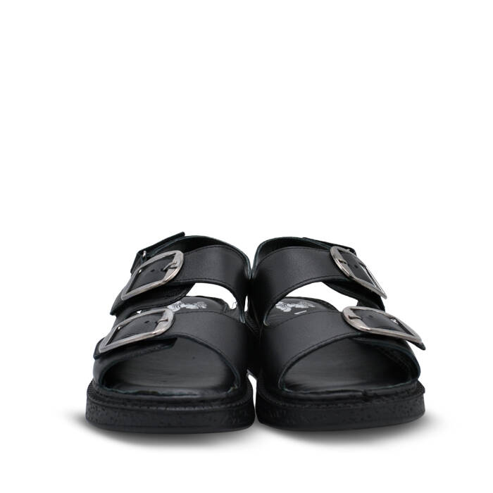 Venüs Deri Kadın Düz Sandalet Siyah 26322476Y - 6