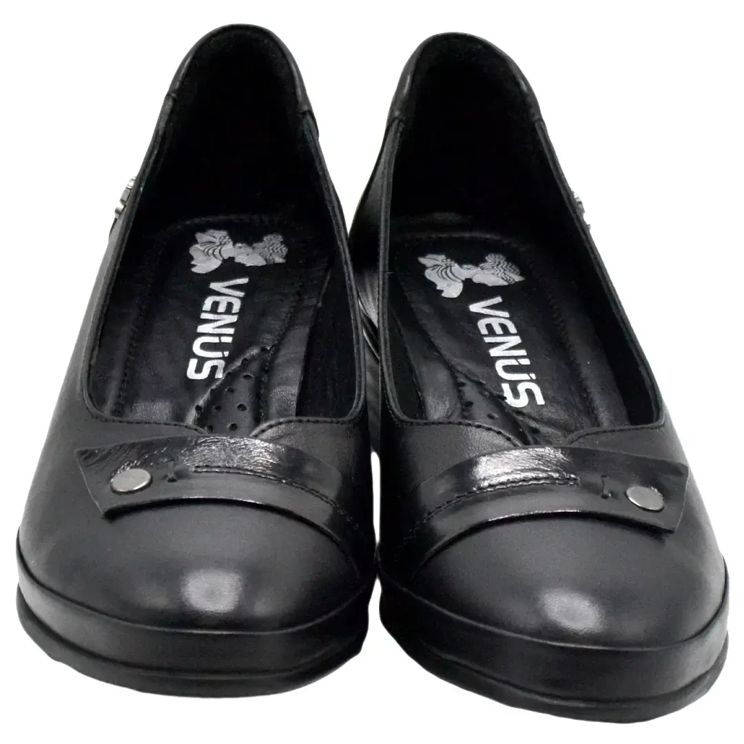 Venüs Deri Kadın Topuklu Ayakkabı Siyah 2312531Y - Thumbnail