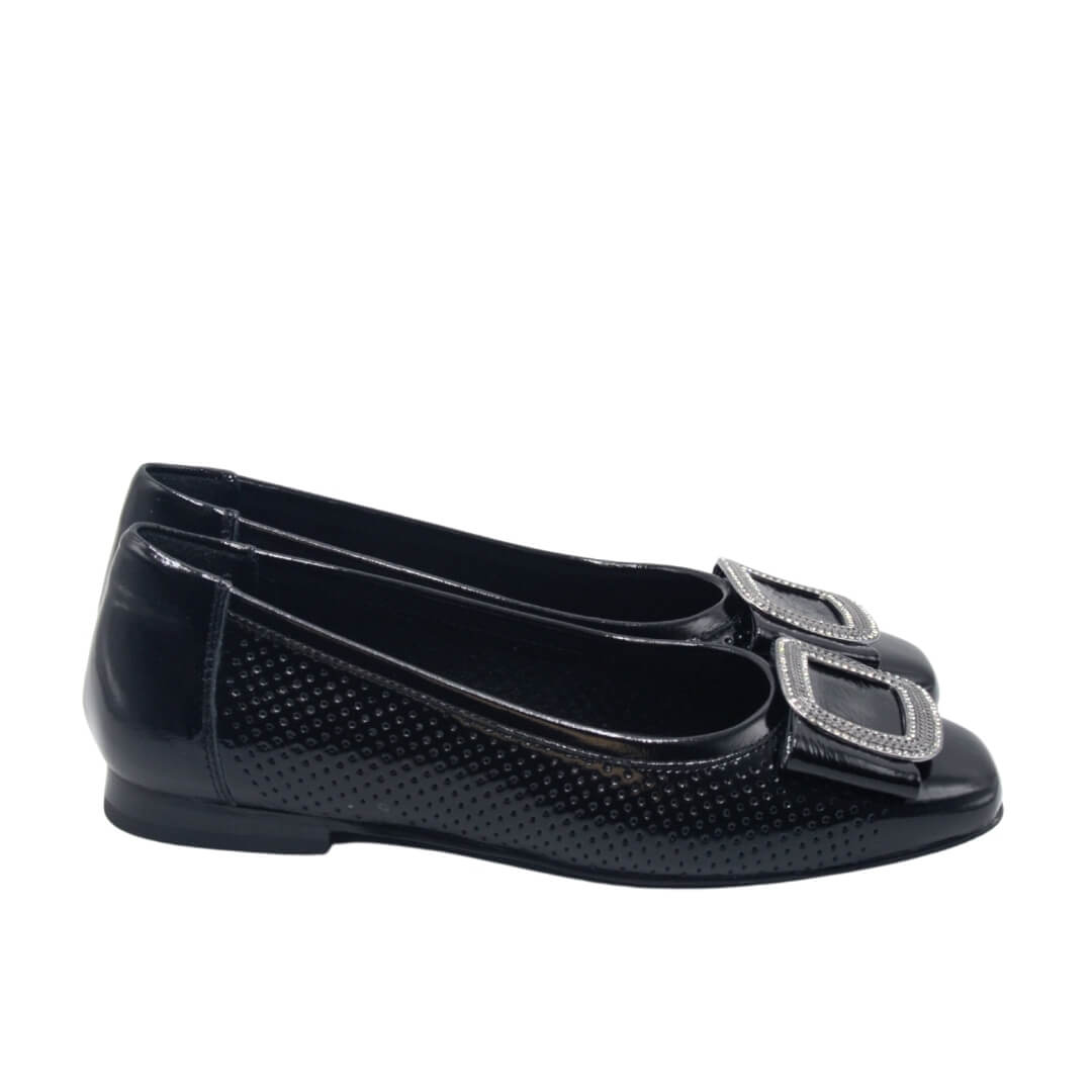 Venüs - Venüs Deri Kadın Rugan Babet Ayakkabı Siyah 2511103Y Venüs - Venüs Deri Kadın Rugan Babet Ayakkabı Siyah 2511103Y