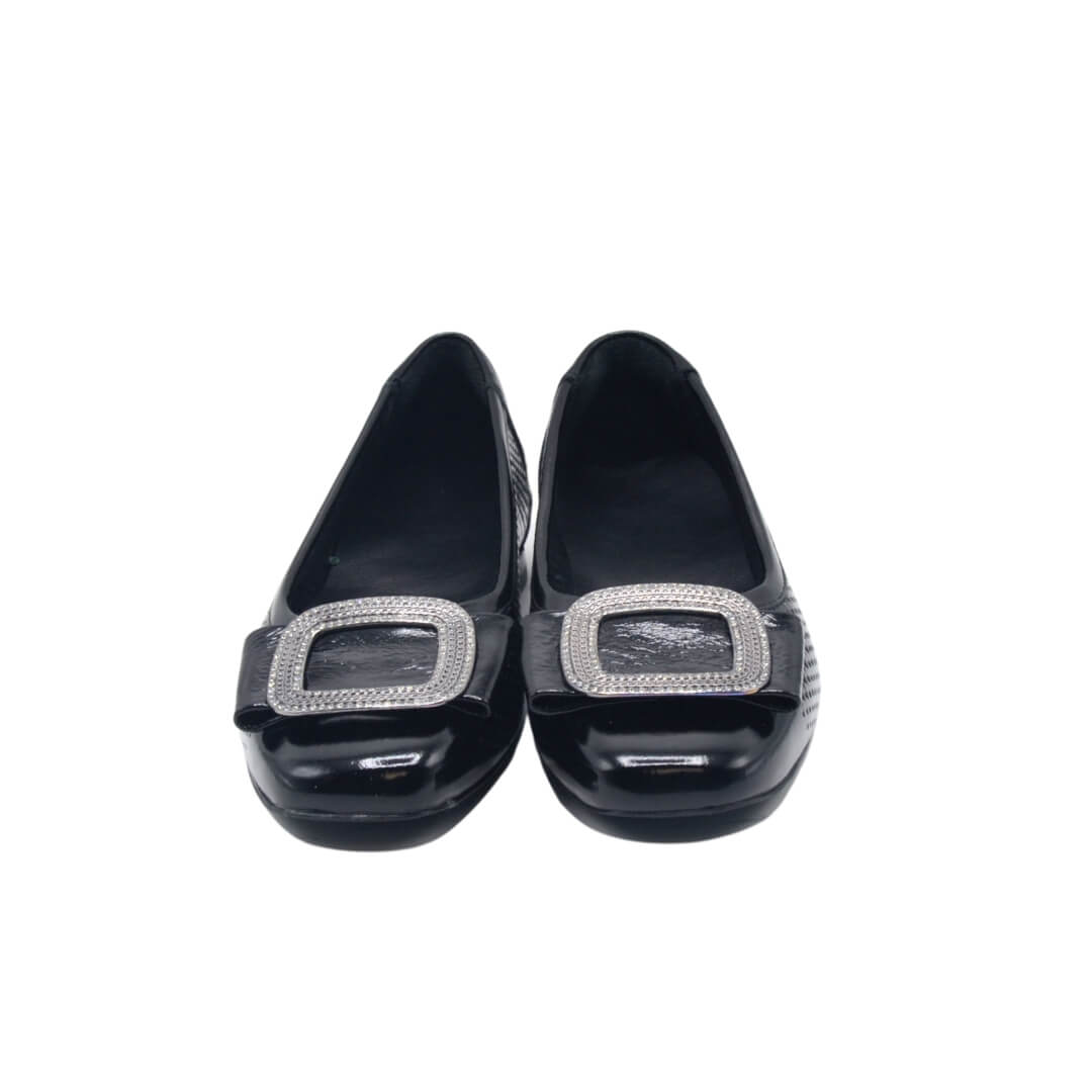 Venüs Deri Kadın Rugan Babet Ayakkabı Siyah 2511103Y Venüs Deri Kadın Rugan Babet Ayakkabı Siyah 2511103Y