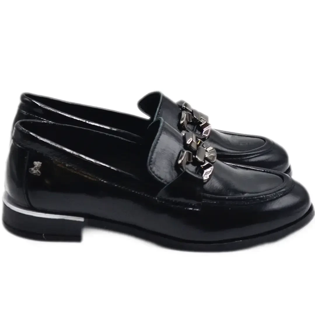 Venüs Deri Kadın Rugan Casual Ayakkabı Siyah 2455212Y 