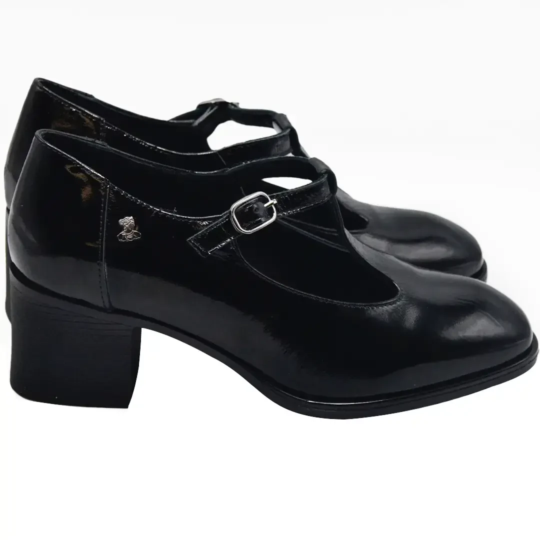 Venüs - Venüs Deri Kadın Rugan Topuklu Ayakkabı Siyah 2512705Y Venüs - Venüs Deri Kadın Rugan Topuklu Ayakkabı Siyah 2512705Y