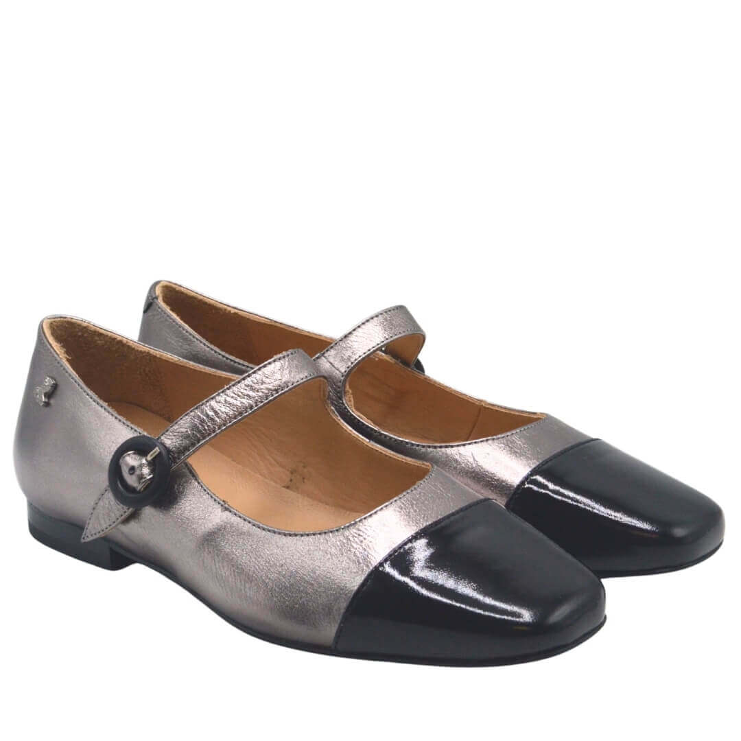 Venüs Deri Kadın Casual Ayakkabı Siyah-Platin 2511104Y - Thumbnail