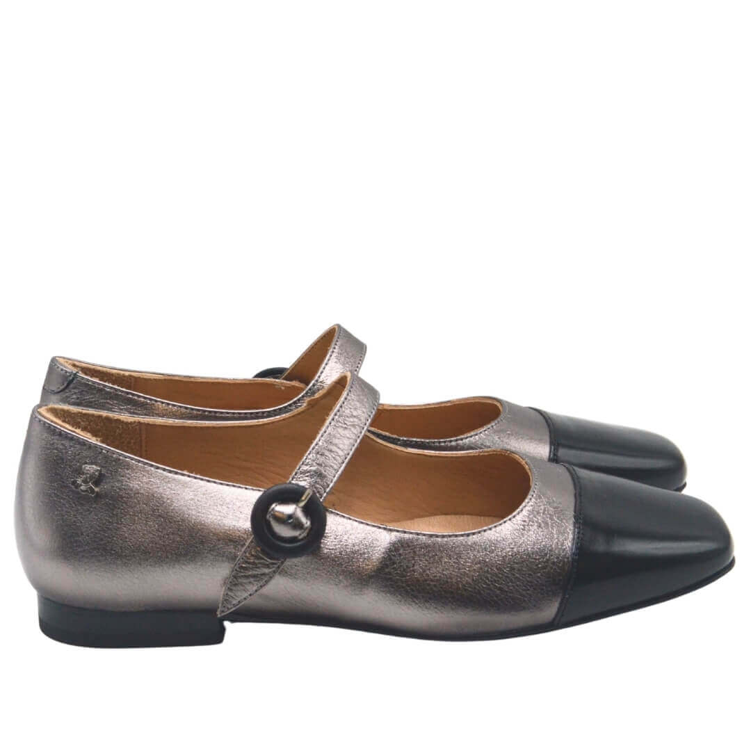 Venüs Deri Kadın Casual Ayakkabı Siyah-Platin 2511104Y - Thumbnail