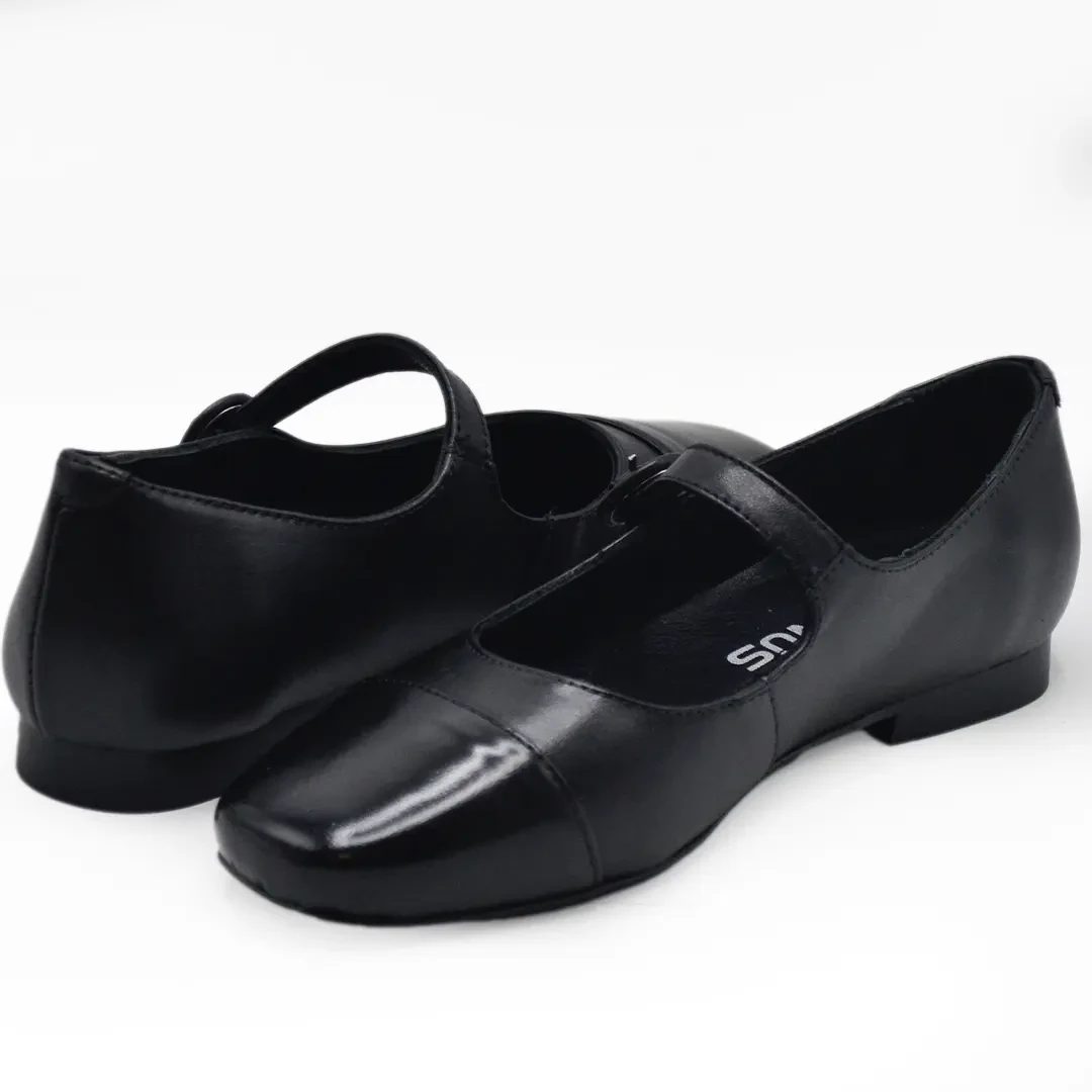 Venüs Deri Kadın Casual Babet Ayakkabı Siyah 2511104Y - Thumbnail