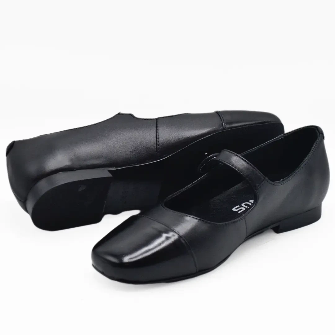 Venüs Deri Kadın Casual Babet Ayakkabı Siyah 2511104Y - Thumbnail