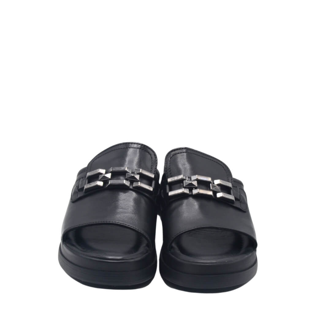 Venüs Deri Kadın Terlik Siyah 2409915Y - Thumbnail