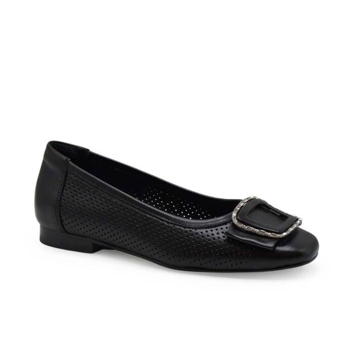 Venüs Deri Kadın Babet Ayakkabı Siyah 2511103Y