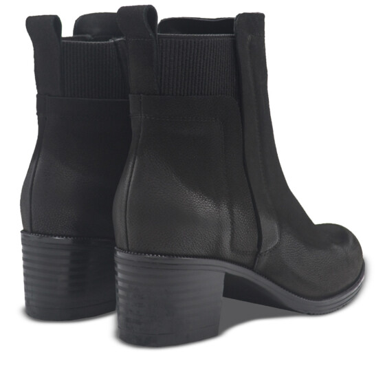 Venüs Deri Kadın Topuklu Bot Siyah 25030301K - Thumbnail
