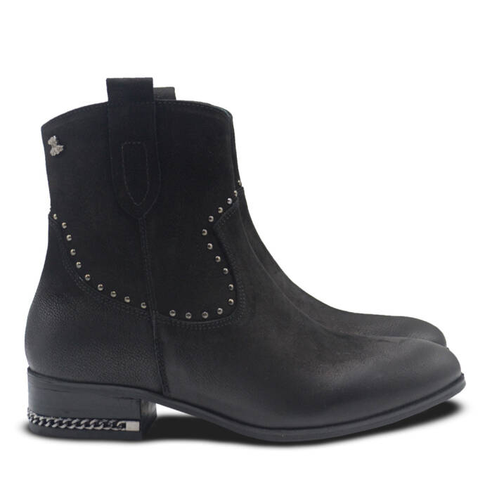 Venüs Deri Kadın Nubuk Casual Bot Siyah 2152713K