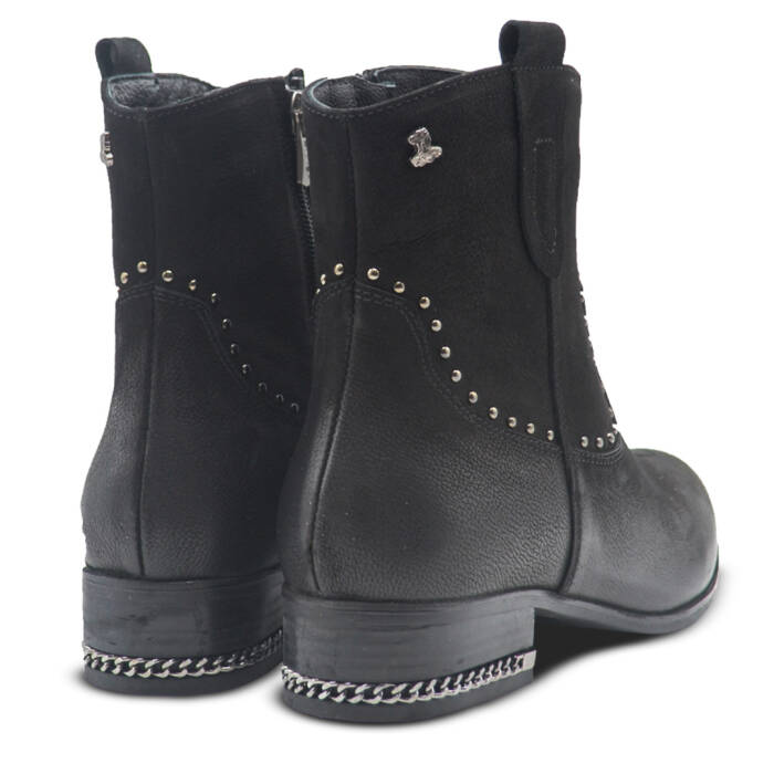 Venüs Deri Kadın Nubuk Casual Bot Siyah 2152713K