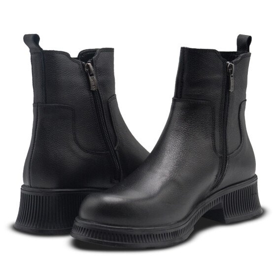 Venüs Deri Kadın Casual Bot Siyah 2452706K - Thumbnail