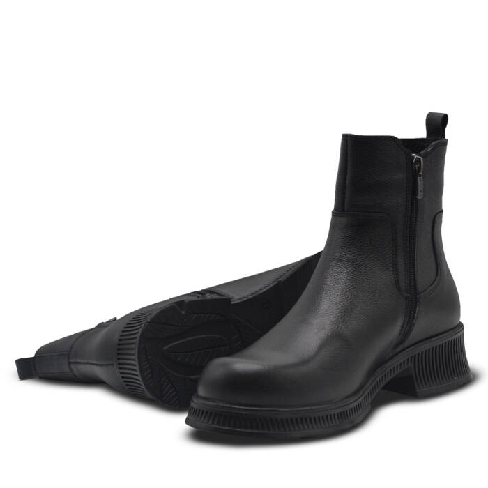 Venüs Deri Kadın Casual Bot Siyah 2452706K