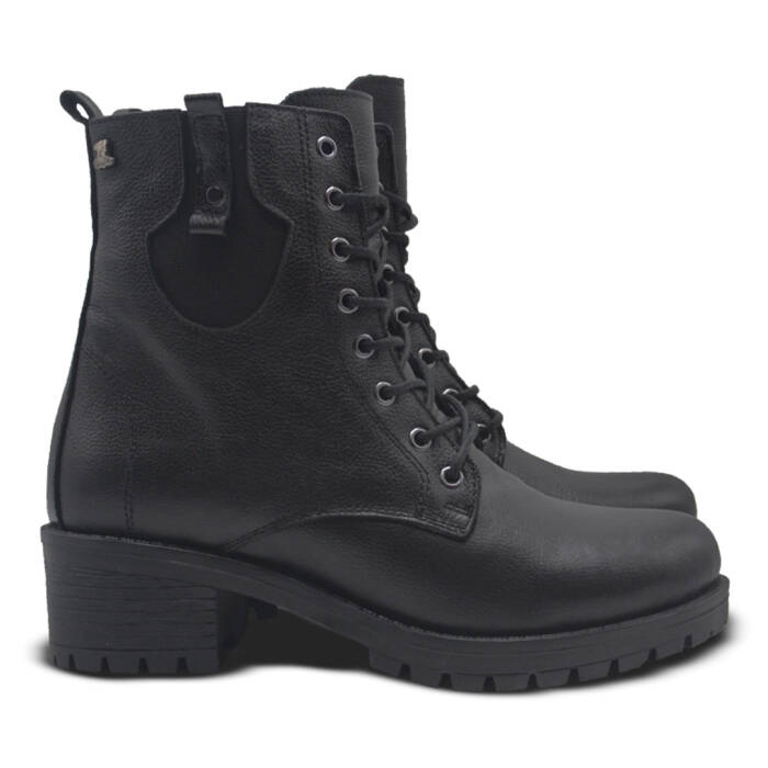 Venüs Deri Kadın Postal Bot Siyah 3375K