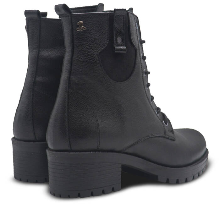 Venüs Deri Kadın Postal Bot Siyah 3375K