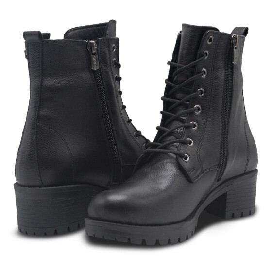 Venüs Deri Kadın Postal Bot Siyah 3375K - Thumbnail