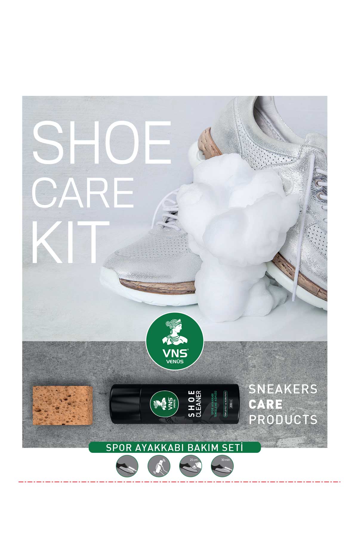 Sneaker & Spor Ayakkabı Temizleme Köpüğü - Thumbnail