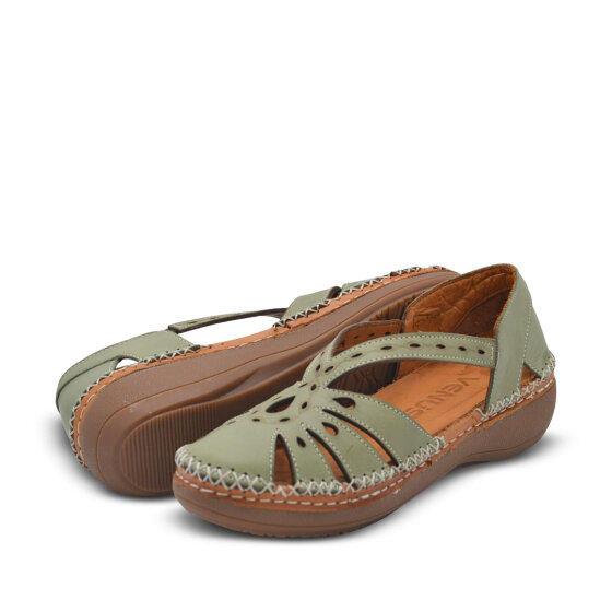 Venüs Deri Kadın Comfort Ayakkabı Su Yeşili 25190245Y - 5