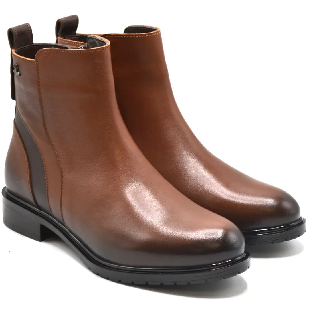 Venüs - Venüs Deri Kadın Casual Bot Taba 20740K