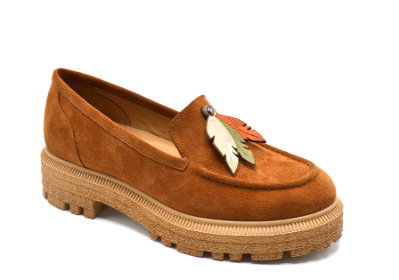 Venüs - Venüs Deri Kadın Süet Loafer Ayakkabı Taba-Oranj 2311304Y Venüs - Venüs Deri Kadın Süet Loafer Ayakkabı Taba-Oranj 2311304Y