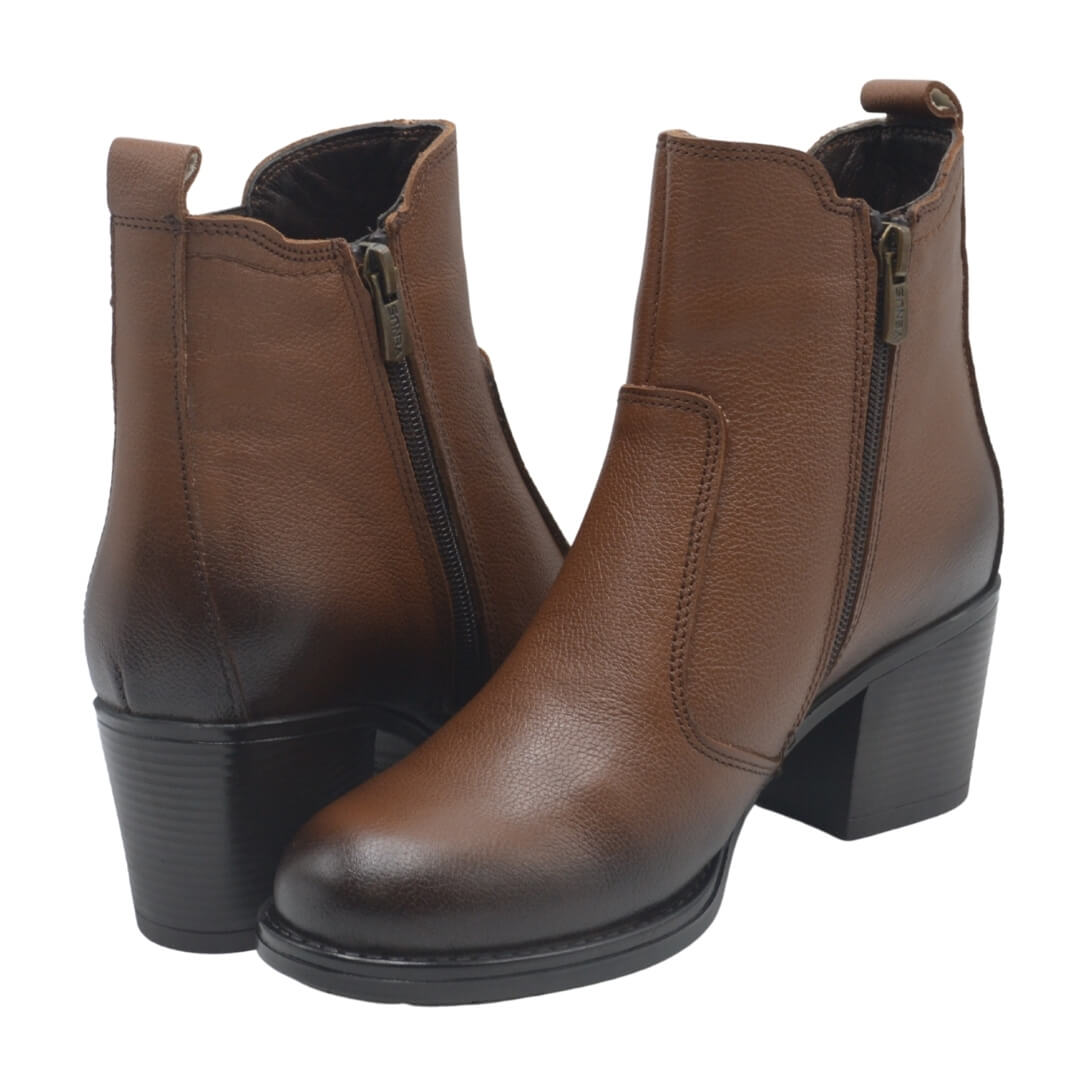 Venüs Deri Kadın Topuklu Casual Bot Taba 2450902K Venüs Deri Kadın Topuklu Casual Bot Taba 2450902K