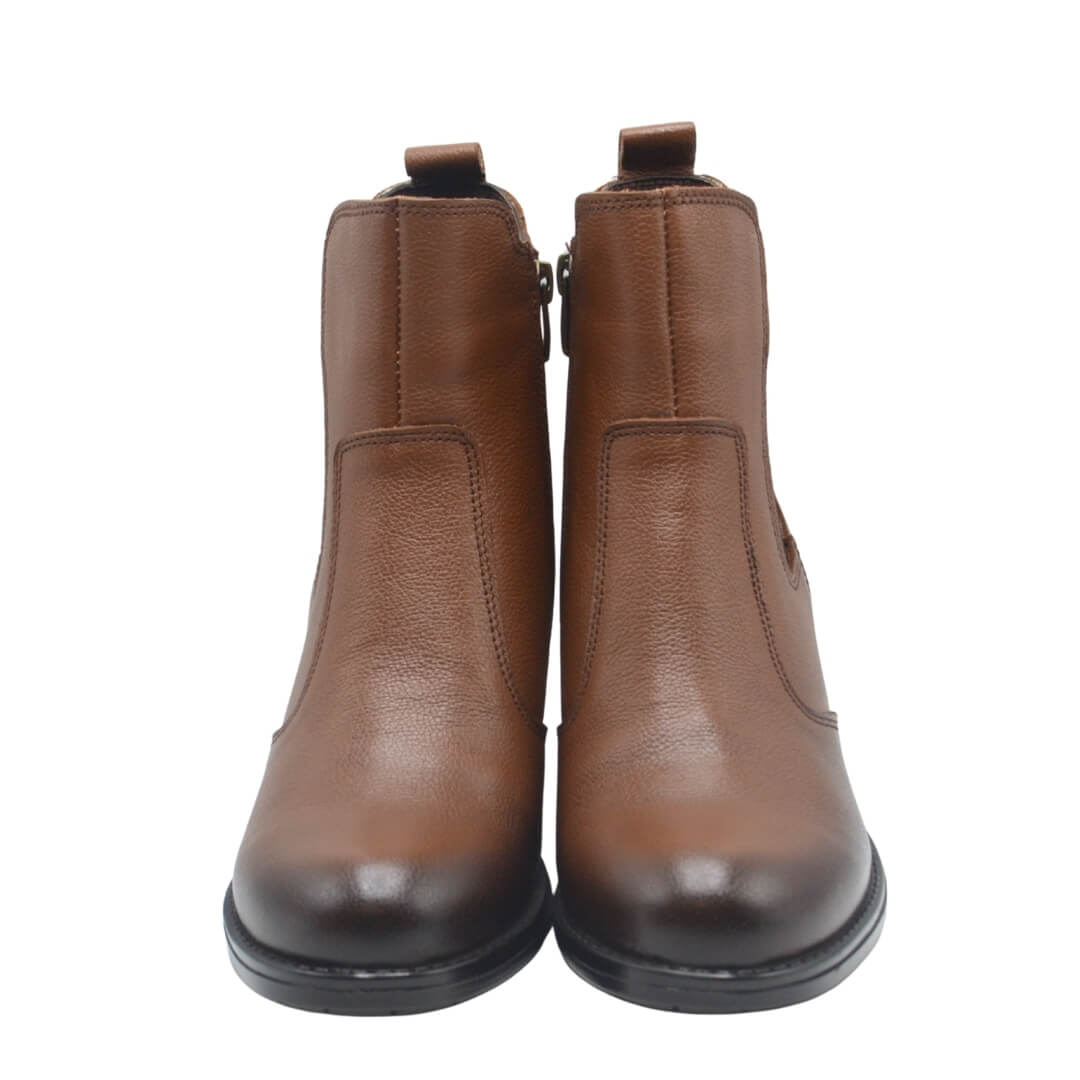 Venüs Deri Kadın Topuklu Casual Bot Taba 2450902K - Thumbnail