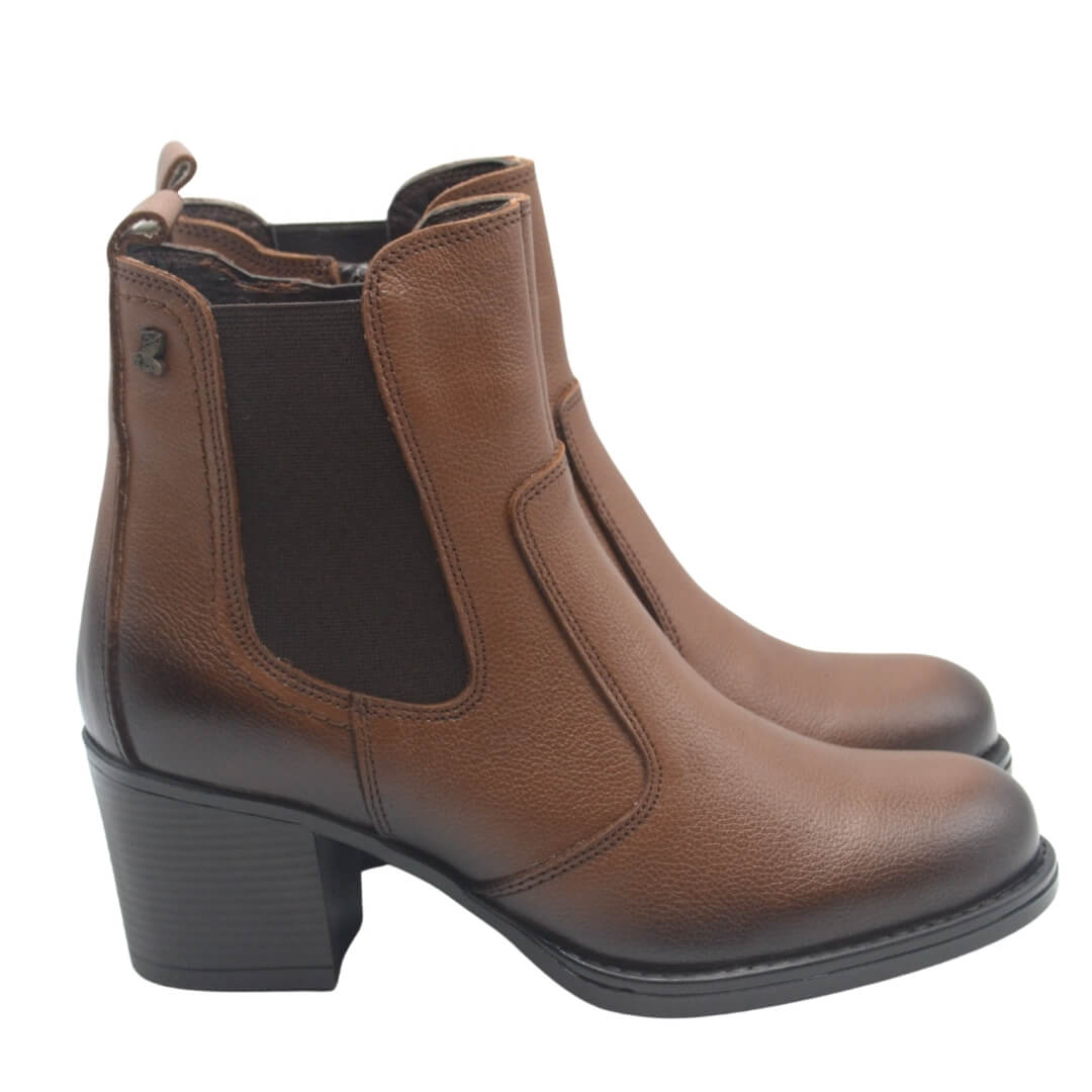 Venüs - Venüs Deri Kadın Topuklu Casual Bot Taba 2450902K