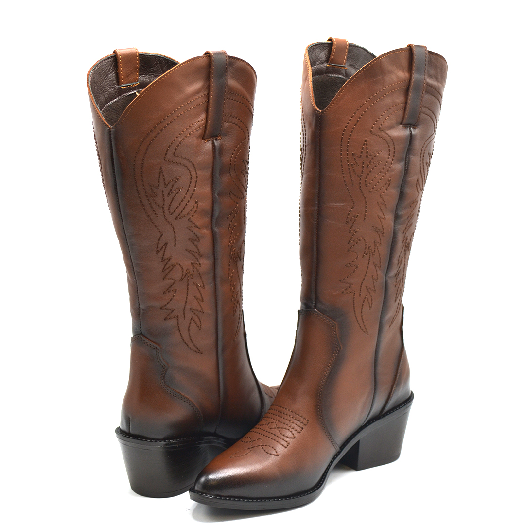 Venüs - Venüs Deri Kadın Kovbot Çizme Taba 2454103K 