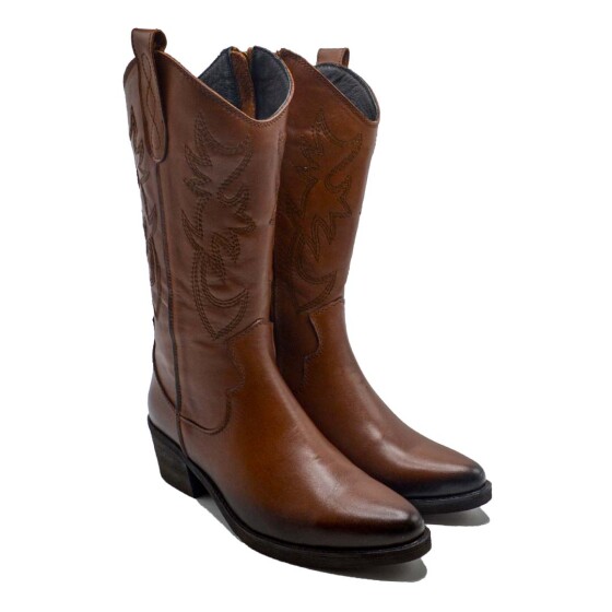 Venüs - Venüs Deri Kadın Kovboy Bot Taba 25440005K