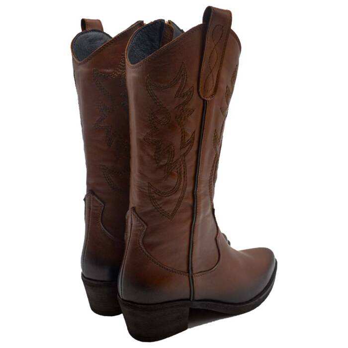  Venüs Deri Kadın Kovboy Bot Taba 25440005K