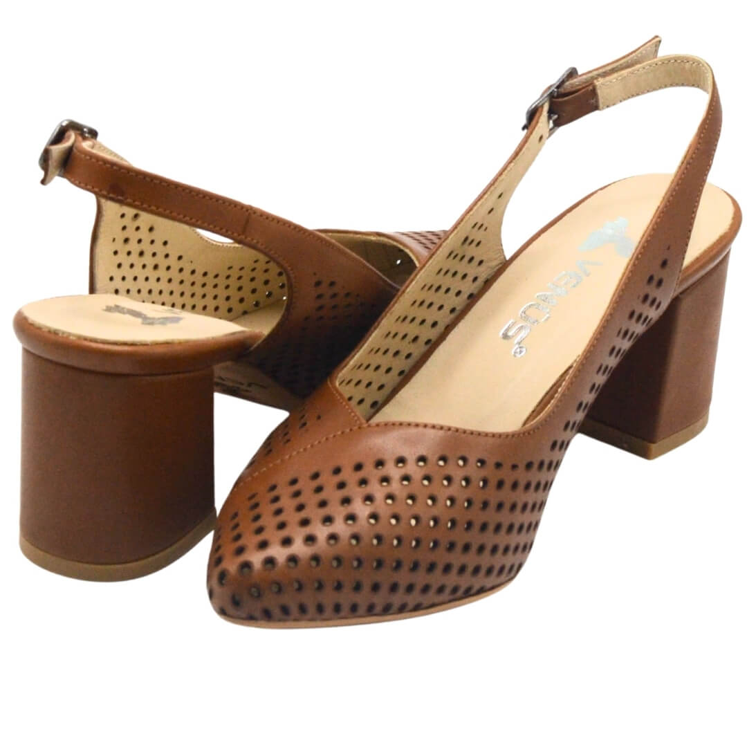 Venüs Deri Kadın Topuklu Ayakkabı Taba 25460991Y Venüs Deri Kadın Topuklu Ayakkabı Taba 25460991Y