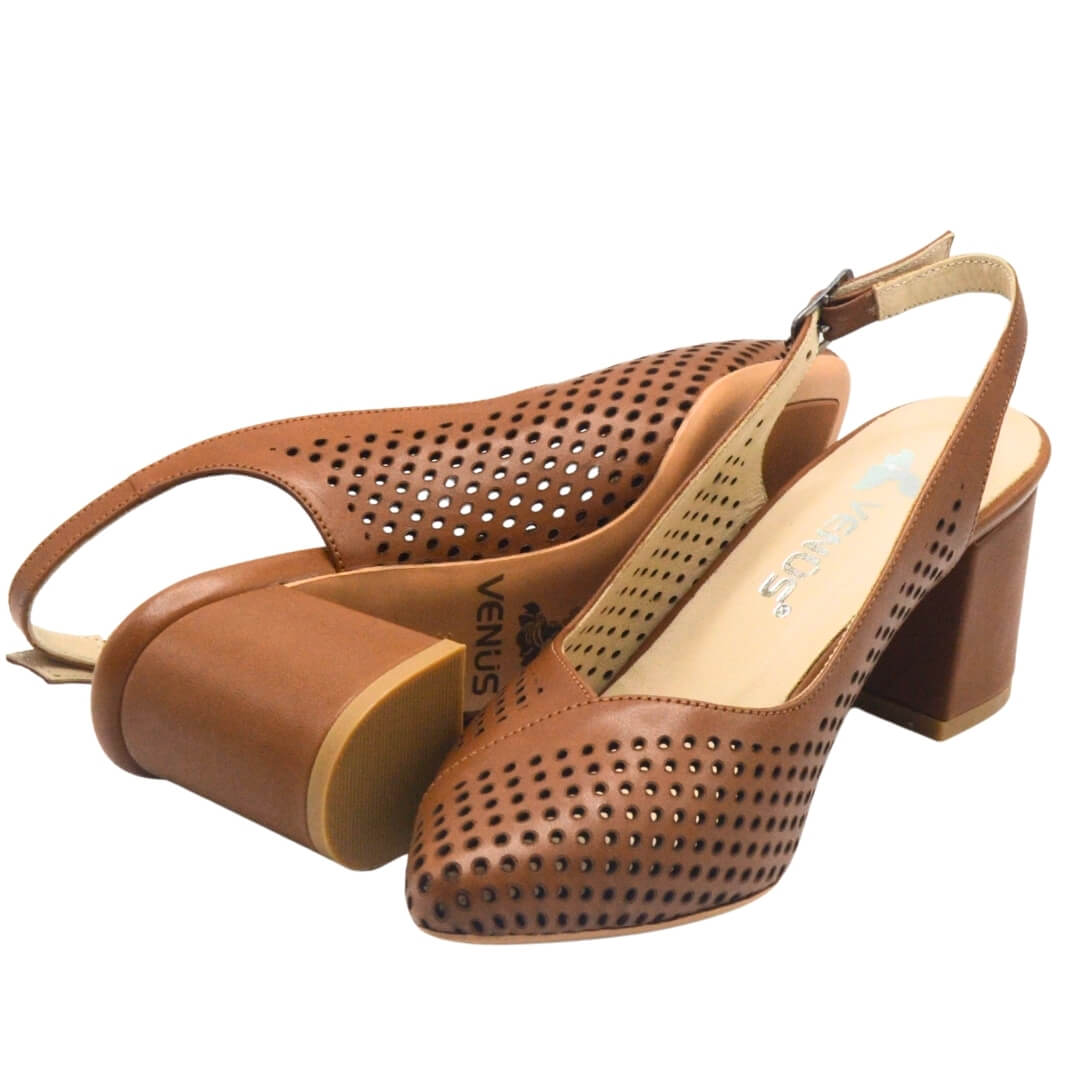 Venüs Deri Kadın Topuklu Ayakkabı Taba 25460991Y Venüs Deri Kadın Topuklu Ayakkabı Taba 25460991Y