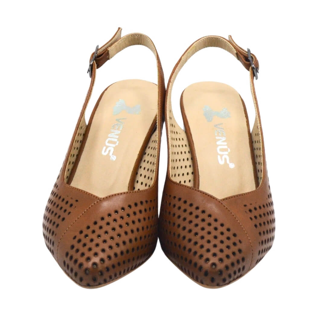 Venüs Deri Kadın Topuklu Ayakkabı Taba 25460991Y - Thumbnail