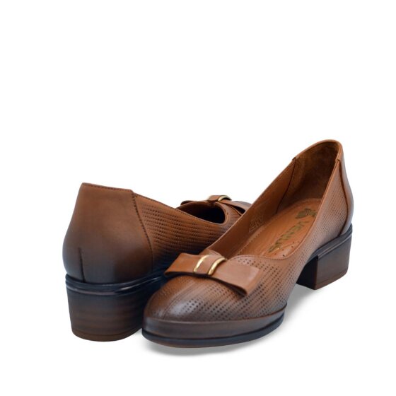 Venüs Deri Kadın Topuklu Ayakkabı Taba 2312535Y  - 4