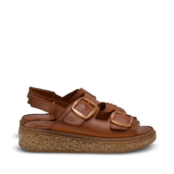 Venüs Deri Kadın Düz Sandalet Taba 26322476Y (1)