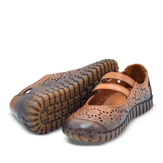 Venüs Deri Kadın Casual Ayakkabı Taba-Yeşil 2010728Y - 5