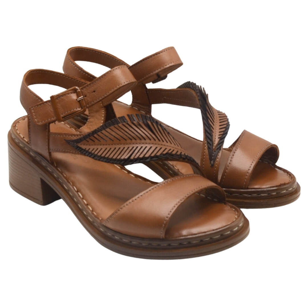 Venüs - Venüs Deri Kadın Topuklu Sandalet Taba-Kahve 25020310Y Venüs - Venüs Deri Kadın Topuklu Sandalet Taba-Kahve 25020310Y