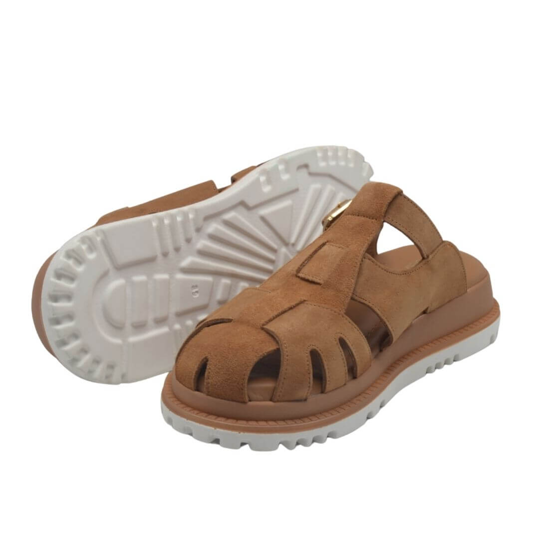  Venüs Deri Kadın Süet Terlik Taba 25470013Y